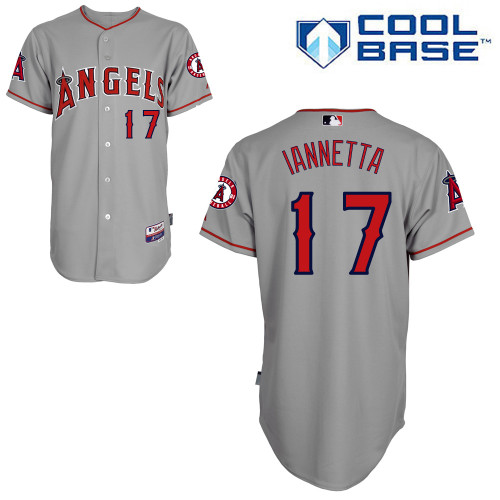 Chris Iannetta #17 Youth Baseball Jersey-Los Angeles Angels of Anaheim Authentic Road Gray Cool Base MLB Jersey